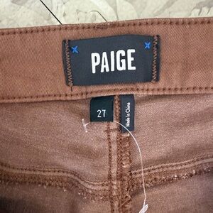 PAIGE High Rise Laurel Canyon Brown Jeans